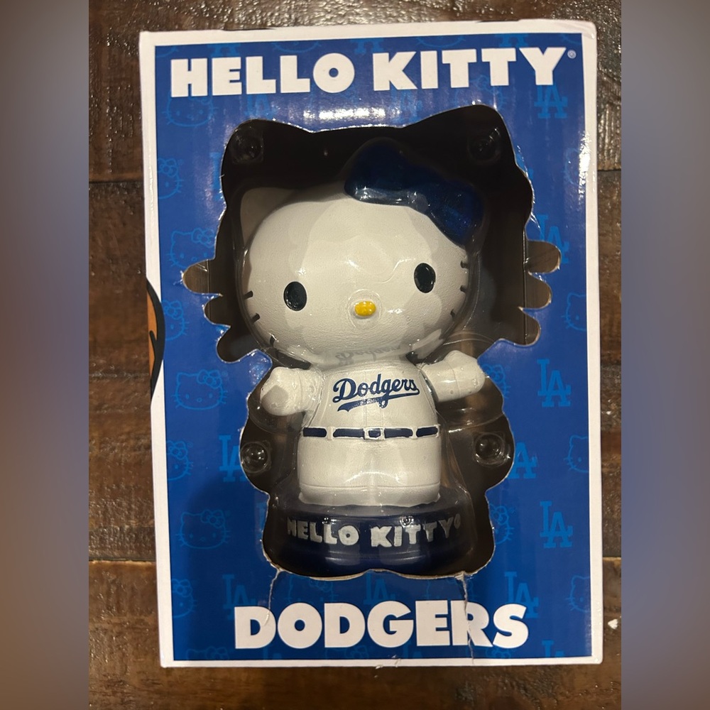Hello Kitty Dodgers Bobblehead Figure Collectible